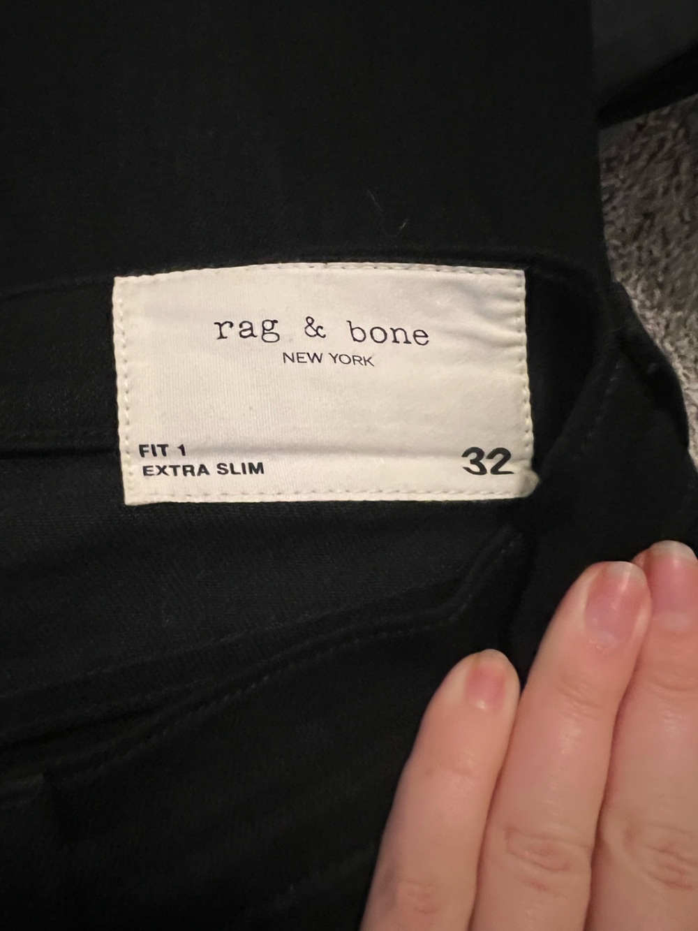 rag & bone Black Men's Straight-Leg Jeans - Picture 2 of 2